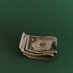 Folded banknotes